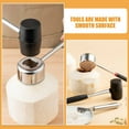 thumbnail image 2 of BRIGHTFUFU Juego de martillo rompedor de cáscara de coco, herramienta práctica para raspar el hogar, 1 Juego, 2 of 7