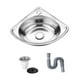 thumbnail image 1 of Lavabo de esquina pequeño para baño, lavabo triangular de pared, lavabo para el hogar, lavabo de barra para baño, apartamento, barco, restaurante Tipo A, 1 of 9