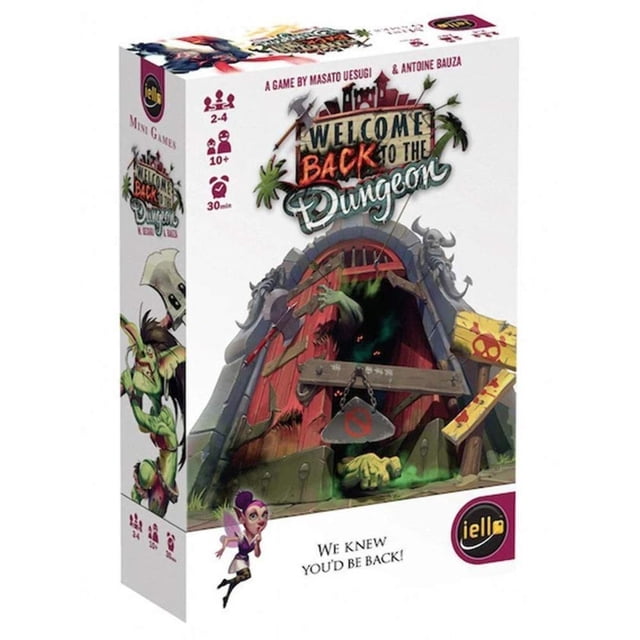 IELLO: Bienvenido de nuevo a The Dungeon Juego de mesa de estrategia Independiente o se puede combinar con Bienvenido a The Dungeon Tiempo de juego de 30 minutos De 2 a 4 jugadores de 10 años en adela