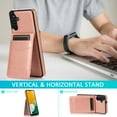 thumbnail image 5 of ELEHOLD Wallet Case for Samsung Galaxy A14 5G Credit Card Slots Premium Leather Magnetic Buckle Vertical & Horizontal Kickstand Function Shockproof Flip Wallet Cover,Rosegold, 5 of 7