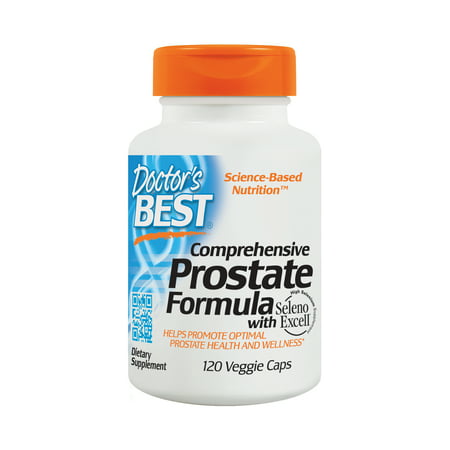 Doctor's Best Comprehensive Prostate Formula, Supports Normal Urinary Function, Gluten Free, Soy Free, 120 Veggie (Whats The Best Prostate Massager)