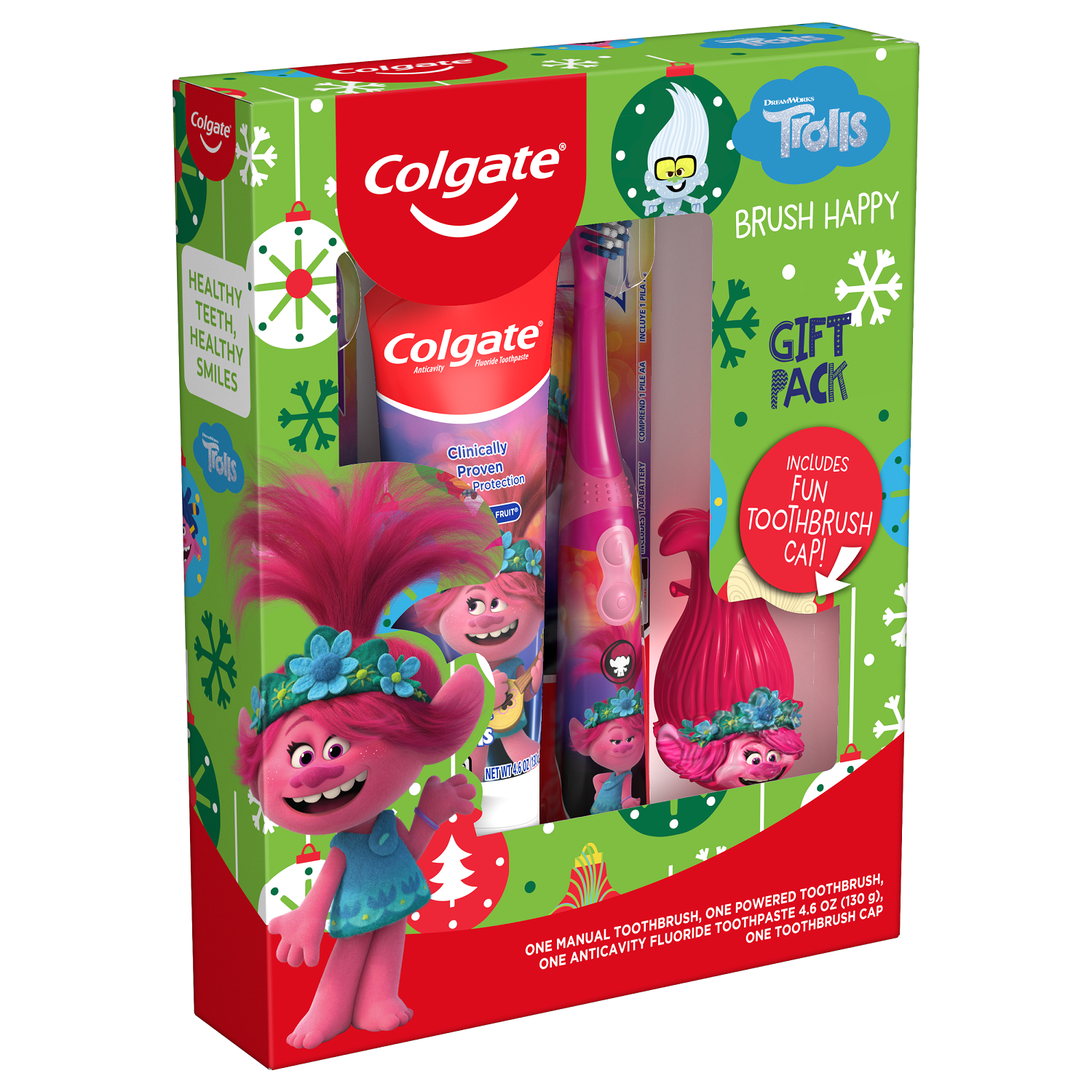 Colgate Kids Toothpaste Gift Set, Fruit Flavor Trolls, 4 Pack - image 4 of 5