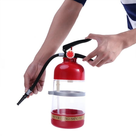 GOOHOCHY 1Pack Novelty Fire Extinguisher 1500ml Acrylic Safe for Diy Drinking Home Use