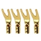 thumbnail image 5 of Ounissouiy Clip de Cable 4X, conector de Cable, conexión de enchufe Banana, Cables de transmisión de larga duración plateados, abrazadera, Oro 2piezas, 5 of 6