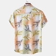 thumbnail image 4 of Njoeus Mens T-Shirts Mens Hawaiian Shirts Casual Floral Shirts Short Sleeve Button Downs Beach Tropical Shirts（Big & Tall Size), 4 of 9