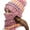 Pink, variant on Sinhoon Womens Beanie Hat Scarf Set Girls for Winter Slouchy Knit Skull Cap Neck Warmer Fleece Lined Pom