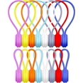 thumbnail image 1 of Bridas magnéticas de silicona reutilizables Taian para gestión de cables, bridas magnéticas de 16 piezas para agrupar y organizar, giros de silicona de colores para C ShuxiuWang 8390605853982, 1 of 1