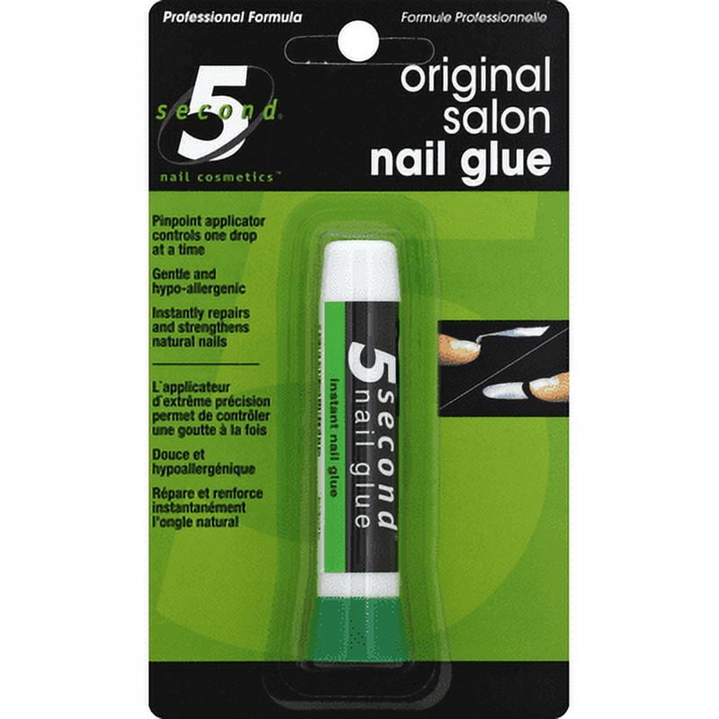 5 Second Original Salon Nail Glue Professional Formula 0.07 oz Pack of 6