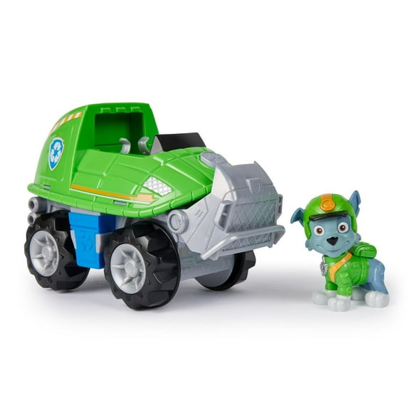 PAW Patrol Jungle Pups, Rocky Snapping Turtle Vehicle, Toy Truck with Collectible Action Figure, Kids Toys for Boys & Girls Ages 3 and Up
