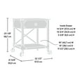 thumbnail image 4 of Sauder® Steel River Side Table, Carbon Oak®, 423915, 4 of 8