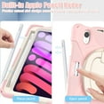 thumbnail image 6 of iPad Mini 6 Case 6th Generation 360°Rotatable Stand with Shoulder Strap Handle Pencil Holder Heavy Duty Shockproof Silicone Protective Case for iPad mini6 2021, 6 of 9