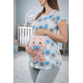 thumbnail image 4 of Playera Maternidad Estampada Bebé Niño Cómoda Ropa Embarazo Playera Mujer Casual Color Azul, 4 of 4