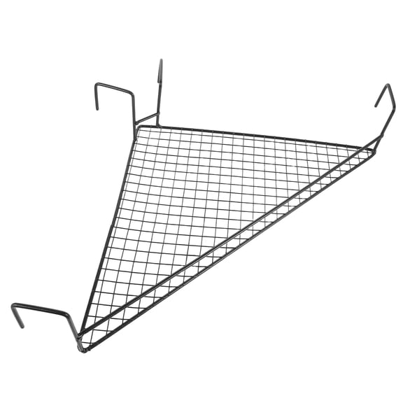 SWETRACE Black Metal Wire Corner Hanging Plant Shelf Triangular Wall Storage for Balcony