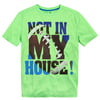 Energy Zone Boys Green Not In My House Football Athletic Short Sleeve T-Shirt