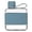 Blue, variant on Slim Flat Water Bottle with Silicone Anti- Sleeve Portable Leak Proof Square Water Bottle with Carry Loop for School Work Cycling Fitness Travel Outdoor 10.82oz