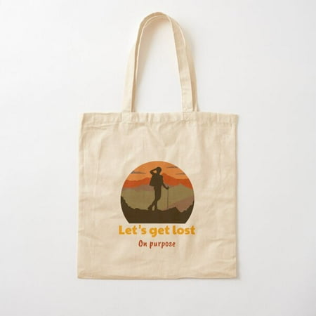 Lets Get Lost On Purpose  Funny Vintage Classic T-Shirt Cotton Tote Bag Canvas Tote Bag  Family Gift For Mother  Her