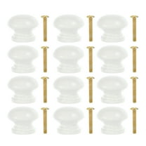 12 Pcs Drawer Pulls Wood Cabinet Knobs Wood Pull Handle Wood Knob Wardrobe Handle Cupboard Handle White Wooden