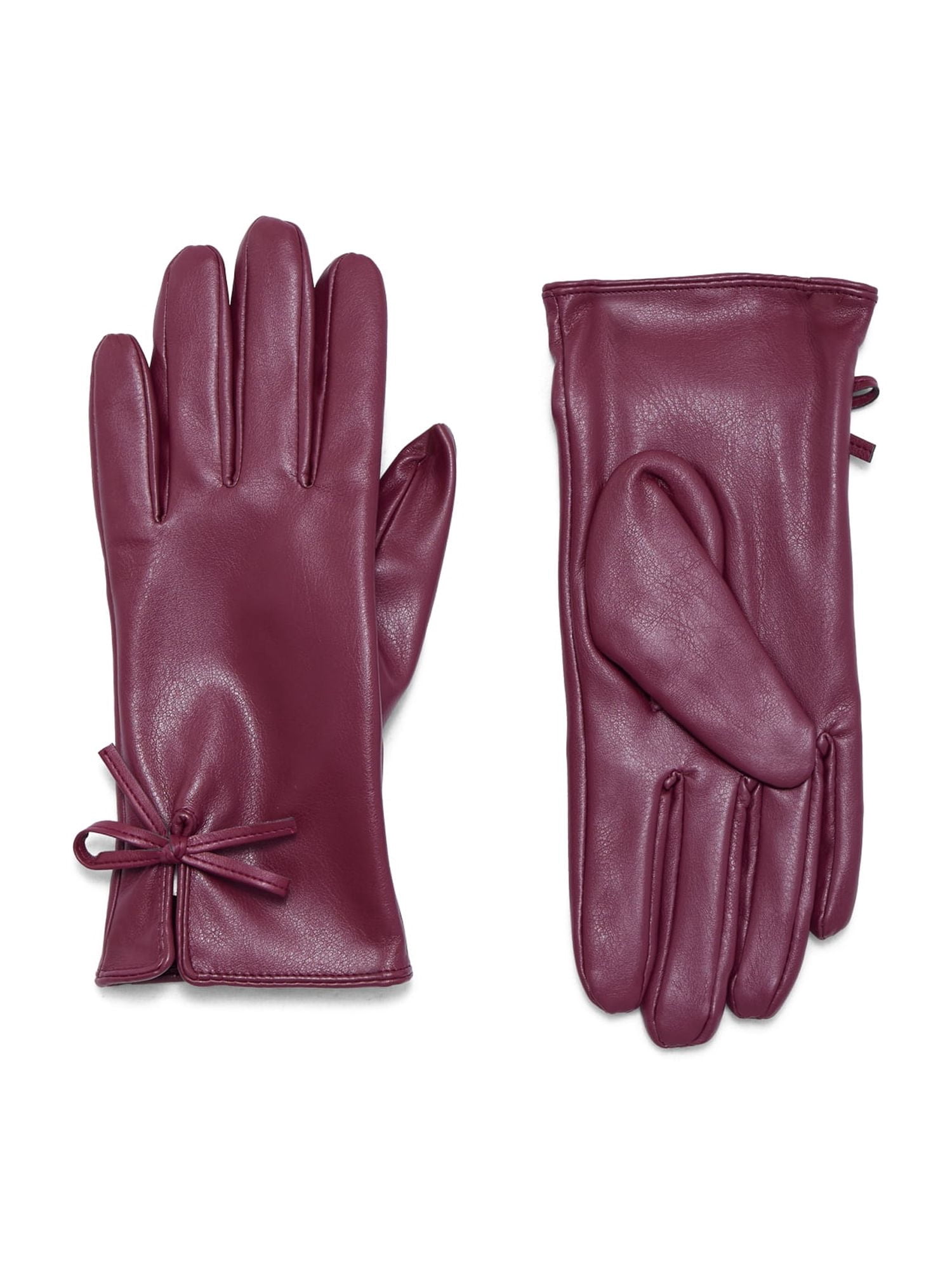 Time and Tru Women's Faux Fur Gloves, Brown, Sizes S/M-L/XL