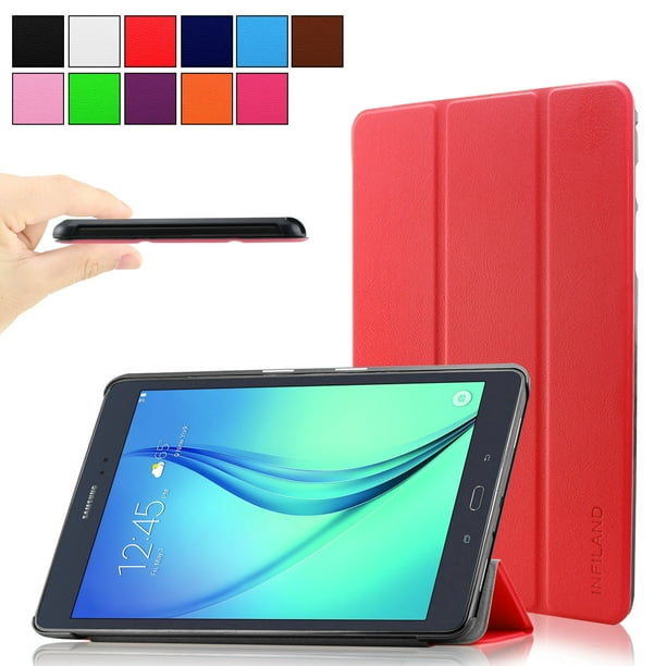 Infiland Smart Shell Case Cover For Samsung Galaxy Tab A 9.7Inch SMT550 Tablet, Red Walmart