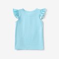 thumbnail image 7 of Peppa Pig Girls Graphic Tee Blue Cute Ruffle Flutter Sleeve Tops T-shirts for Toddlers Kids, 7 of 7
