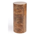 thumbnail image 1 of Beaumont Lane Table d'Appoint Boho Chic Transitionnelle en Bois Massif avec Rangement Marron, 1 of 11