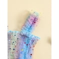 thumbnail image 6 of GXFC Infant Baby Girl Rompers Dress Newborn Girl Summer Sleeveless  Stars Print Tulle Jumpsuit One Piece Skirt Dress Bodysuit 0-24M, 6 of 9