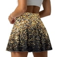 thumbnail image 4 of Yuyamidu Yellow Bling Print Womens Golf Skorts Skirts Tummy Control High Waisted Skirt with Pockets Lightweight Tennis Skorts Dress Size L, 4 of 7