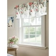 thumbnail image 6 of Valances for Windows Christmas Rod Pocket Cafe Window Treatments Valance Curtains for Kitchen Bathroom Laundry Basement Windows 42"x12", 6 of 9