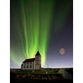 thumbnail image 2 of H. Ingibergsson, Torsteinn 25x32 Black Ornate Wood Framed with Double Matting Museum Art Print Titled - Holy Lights, 2 of 4