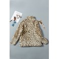 thumbnail image 2 of ABPHQTO Sudadera de forro polar con cremallera de cuarto de leopardo de mamá a juego con la familia marrón para mujer, 2 of 5