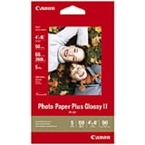 Canon 2311B022 Photo Paper Plus Glossy II, 4 x 6, 10.6 mil, White, 50 Sheets/Pack