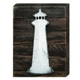 thumbnail image 1 of Designocracy 98526-18 Lighthouse Vintage Nautical Art on Board Wall Decor, 1 of 1