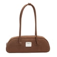 thumbnail image 1 of Bolso Axila Con Asa Superior Retro Mujer Gamuza Color Sólido, 1 of 8
