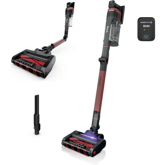 Restored Shark IZ840H Cordless Stick Vacuum with Clean Sense IQ DuoClean PowerFins HairPro MultiFLEX (Red) (Refurbished)