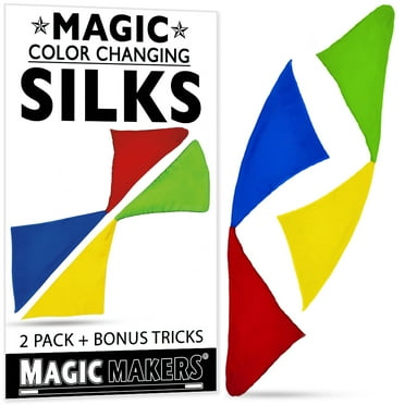 Magic Color Changing Hanky by Magic Makers  Easy to Perform Visual Illusion