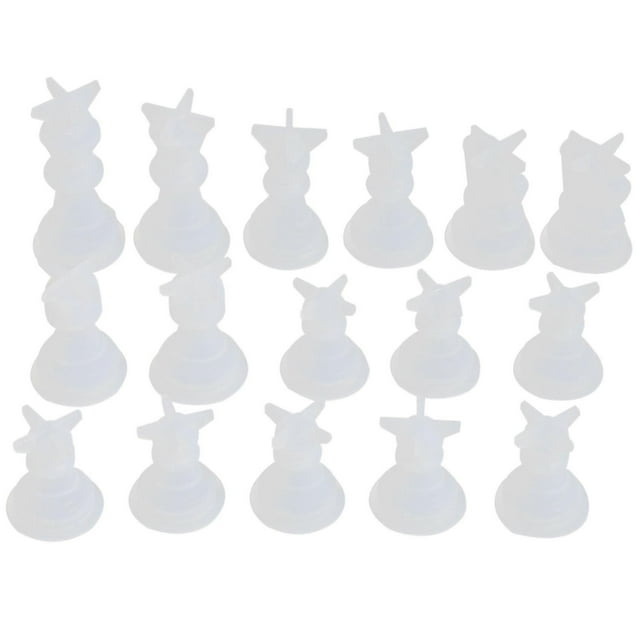 Chess Mold for Resin Silicone Chess Resin Mold Chess Crystal Epoxy Casting Molds for DIY Crafts Maki