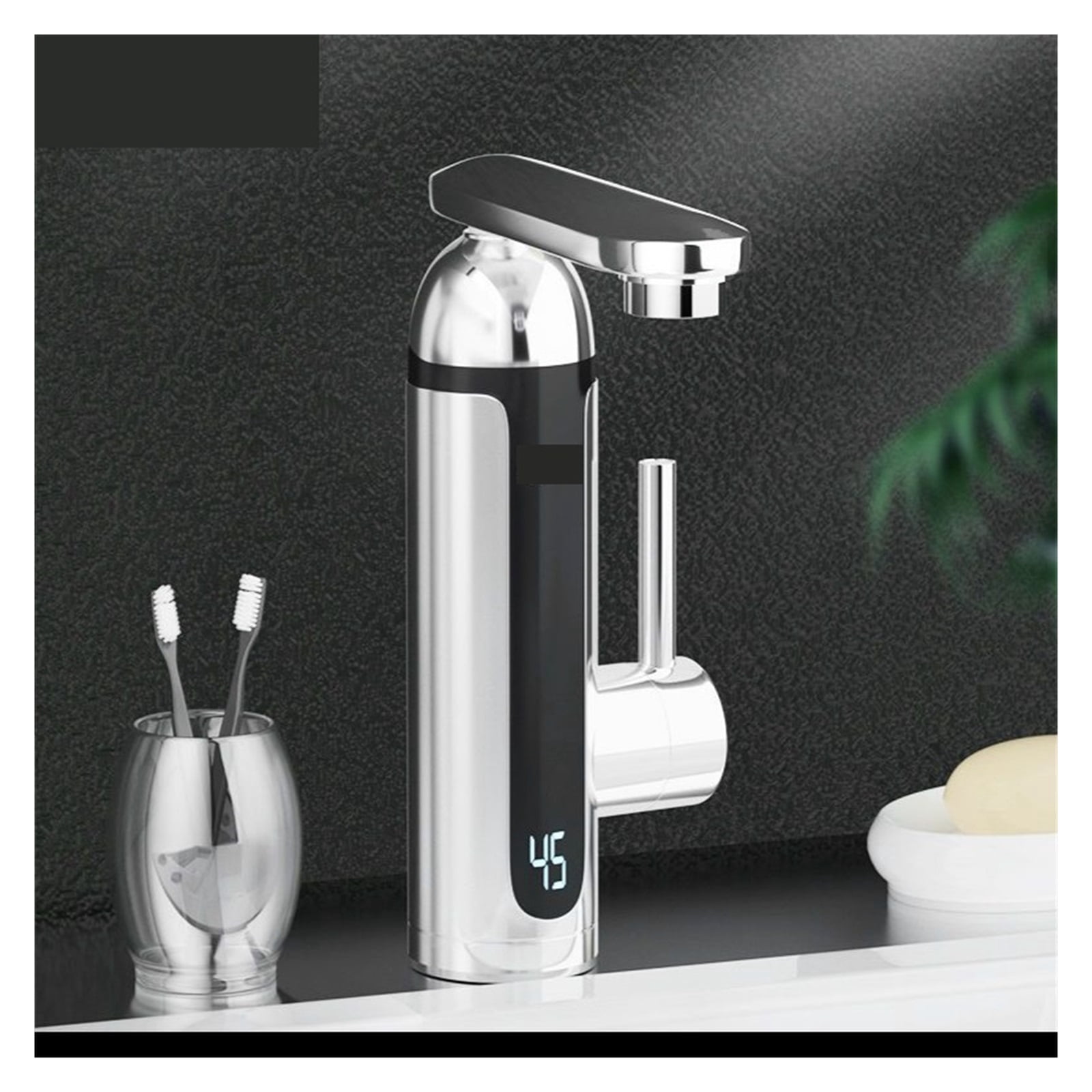Instant Water Heater Faucet Tankless Heaters Kitchen Hot Water Tap Bathroom Heating Electric Stainless Steel Shell