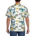 thumbnail image 3 of Qekee Watercolor Leaves Classic Fit T-Shirt Men's Shirt Men's Tight Short Sleeves for Exercise, Running, Mountaineering - Watercolor Leaves, 3 of 9