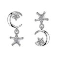 thumbnail image 1 of Nuevo nuevo 1 par de pendientes con forma de estrella - Código de modelo 2676, 1 of 3