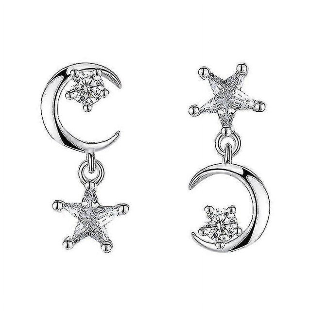 Nuevo nuevo 1 par de pendientes con forma de estrella - Código de modelo 2676