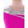 thumbnail image 5 of DPOIS Kids Girls Sparkly Metallic Ballet Gymnastics Leotard Unitard Biketard with Shorts Rose 10, 5 of 6