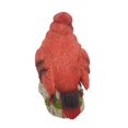 thumbnail image 4 of Oiseau Rouge Cardinal Costaud sur une Statue de Branche Sculpture Figurine, 4 of 5