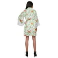 thumbnail image 3 of Moomaya Printed Cotton Robes For Women Plus Size Kimono Robe Short Nightwear, 3 of 6