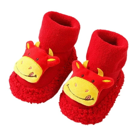 

LBECLEY Elephant Socks Combed Cotton Cute 3D Baby Anti Slip Socks Winter Warm Socks Soft Anti Slip Baby Floor Socks Sock Monkey Baby Towel B 14