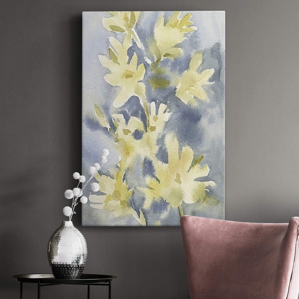 Forsythia Blooms I Premium Gallery Wrapped Canvas - Ready to Hang