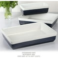 thumbnail image 4 of 3 Piece Oven to Table Stoneware Bakeware Set Cobalt Blue, 4 of 4