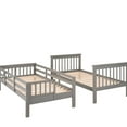 thumbnail image 4 of Twintwin Bunk Bed With Handy Storage Space - Gray Versatile Features For Bedroom And Dorm, 4 of 7