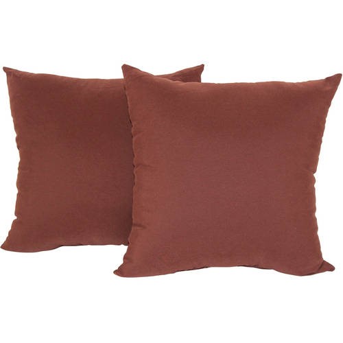 Mainstays Microfiber Twill Accent Decorative Throw Pillow, 17" x 17