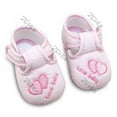 thumbnail image 2 of Lovely Newborn Infant Baby Girl Double Heart Shoes Sneaker Anti-slip Soft Sole Breathable Prewalker, 2 of 2