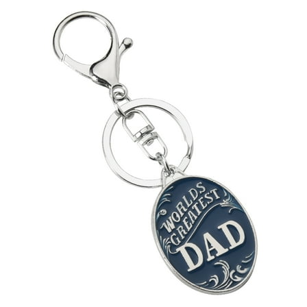 Dad Keychain Gifts for Father Birthday Gift for Step Bonus Dad Fathers Father's Day Gifts for Father Worlds Createst Dad Keychain for Daddy Navy Blue Keychains for Dad Appreciation Gifts for Father
